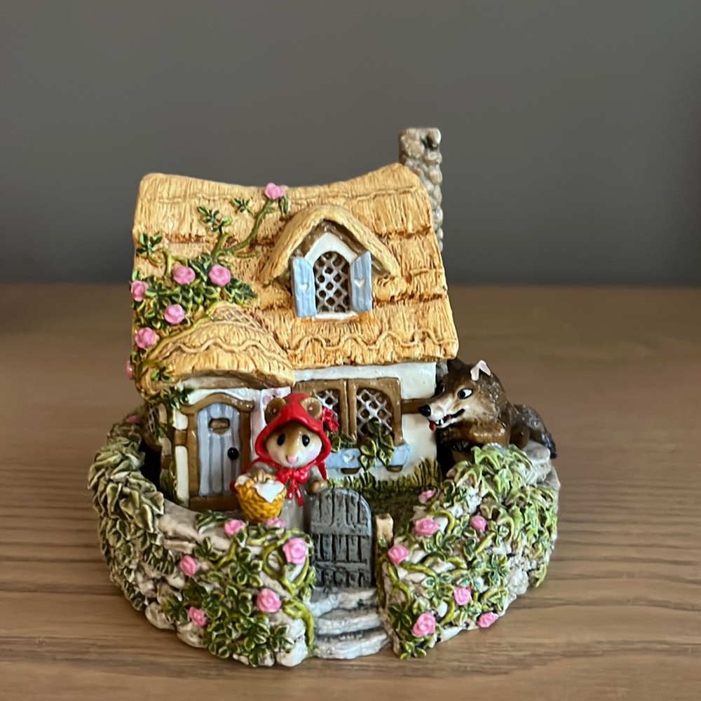 Wee Forest Folk Red Riding Hood at Grandmother’s House